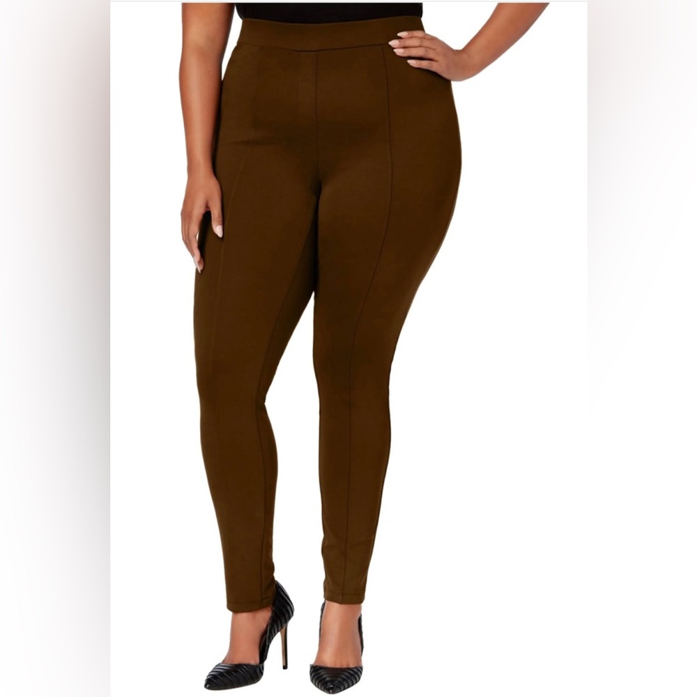 Style & Co. Women's Skinny Ponte Pants in Brown
